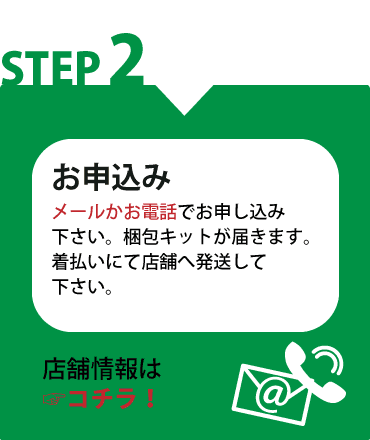 宅配買取ステップ２