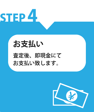 店頭買取ステップ４